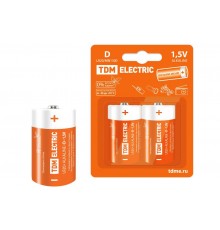Элемент питания LR20 D Alkaline 1,5V BP-2   SQ1702-0012  TDM