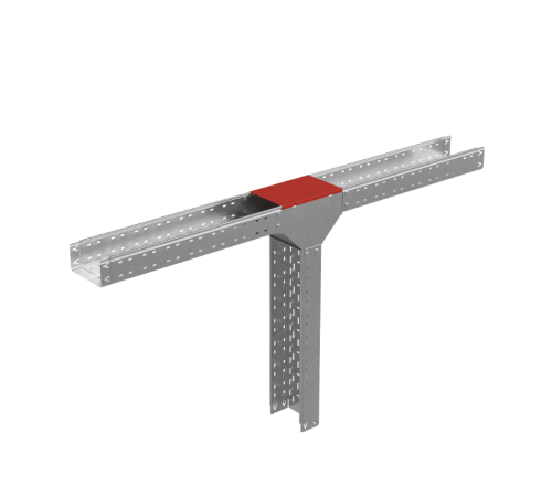 Крышка Т-отвода вертикального вниз 50х400 мм "ПЛЮС"  KTDVplus50-400  КМ-профиль