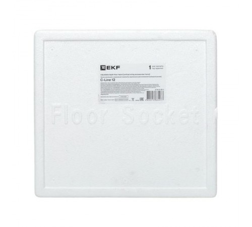 Лючок напольный с изменяемой глубиной C-Line 12 (с вертикально расположенной приборной рамкой)   cl-ln-k-12-1  EKF