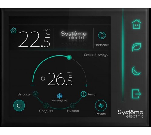 Комнатный контроллер Comf, СЖКЭ датч.присут 2RS-485 Modbus ~220В  RCFCP  SE