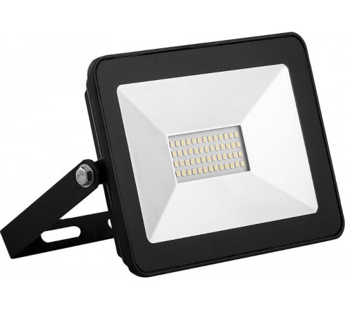 Прожектор светодиодный SFL90-30 2835SMD 30W 4000K AC220V/50Hz IP65, черный в компактном корпусе, 150*27*110 мм  55076  SAFFIT
