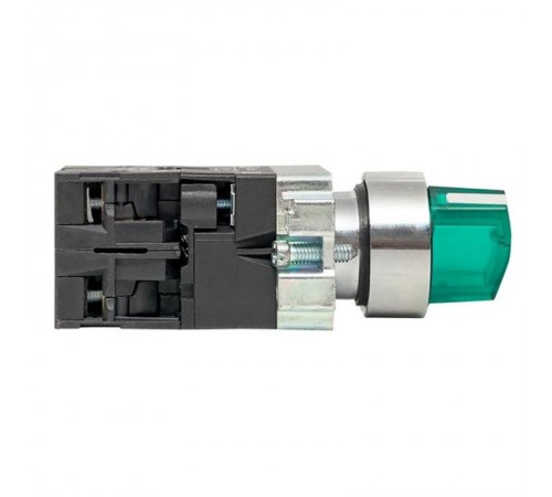 Переключатель BD21 2P c зеленой подстветкой 24В NO PROxima  xb2-bk21-g-24  EKF