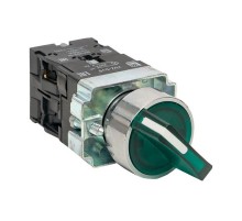 Переключатель BD21 2P c зеленой подстветкой 24В NO PROxima  xb2-bk21-g-24  EKF