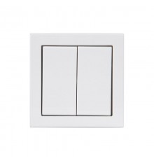 Выключатель 2-клавишный, 1-полюсный, 16А/230В (схема 5), серия Impressivo, белый, IP44  1065UW-84  2TKA000173G1  ABB