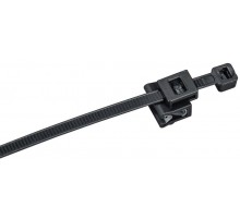 Хомут P6.6 с креплением на кромку чёрный 4,8х360мм  UHH17-D048-360-100-K02  IEK