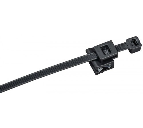 Хомут P6.6 с креплением на кромку чёрный 4,8х360мм  UHH17-D048-360-100-K02  IEK