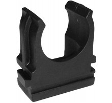 Крепёж-клипса для труб Полистирол черная д20 (50шт/4200шт уп/транс)  PR08.3400  Э-Пласт