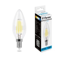 Лампа светодиодная, (7W) 230V E14 6400K, LB-66  38227  FERON