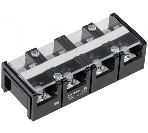 Блок зажимов БЗН ТС-1004 35 мм2 100A 4 пары  YZN42-04-035-K02  IEK