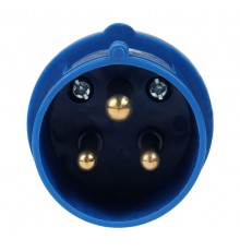 Вилка 013-16А-6h-220AC-2P+PE-IP44  222735  КЭАЗ