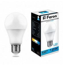 Лампа светодиодная LB-93 (12W) 230V E27 6400K A60  25490  FERON