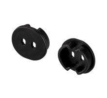 Заглушка ARH-ROUND-D20-DUAL BLACK с отверстием (Arlight, Пластик)  039302  Arlight
