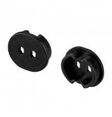 Заглушка ARH-ROUND-D20-DUAL BLACK с отверстием (Arlight, Пластик)  039302  Arlight