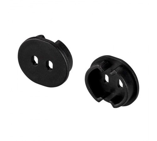 Заглушка ARH-ROUND-D20-DUAL BLACK с отверстием (Arlight, Пластик)  039302  Arlight