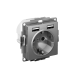 AtlasDesign Сталь Розетка 16А c 2 USB A+A, 5В/2,4 А, 2х5В/1,2 А, механизм  ATN000930  SE