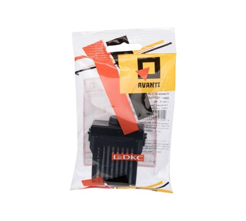 Диммер поворотный "Черный квадрат", "Avanti", 16A, 1 мод.  4402131  DKC