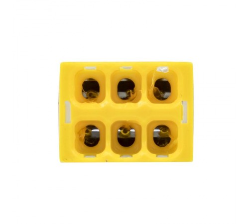 Строительно-монтажная клемма СМК 2273-246 (с пастой) 6 отверстий 0,5-2.5мм2 (50шт.) EKF PROxima  plc-smk-2273-246  EKF