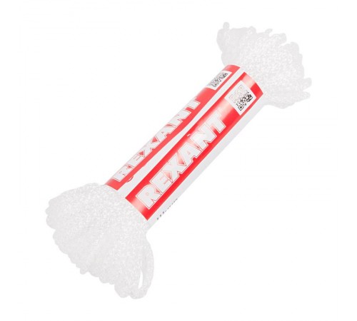 Шнур 3 мм 20 м белый  77-0320-1  REXANT