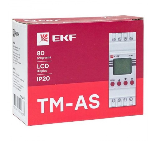 Таймер электронный астрономический одноканальный TM-AS  tm-as-1  EKF
