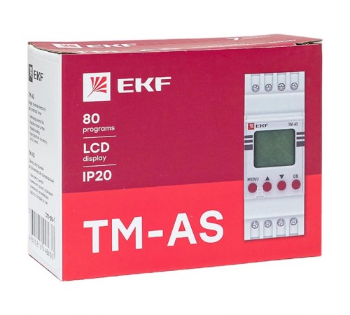 Таймер электронный астрономический одноканальный TM-AS  tm-as-1  EKF