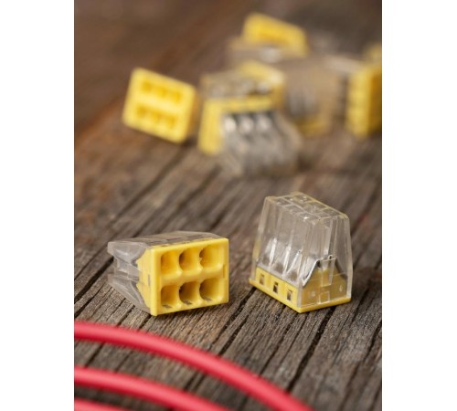 Строительно-монтажная клемма СМК 2273-246 (с пастой) 6 отверстий 0,5-2.5мм2 (50шт.) EKF PROxima  plc-smk-2273-246  EKF