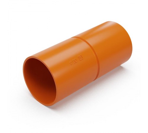 Патрубок-муфта оранжевая d50 мм (12шт/144шт уп/кор)  PR13.1258  Промрукав