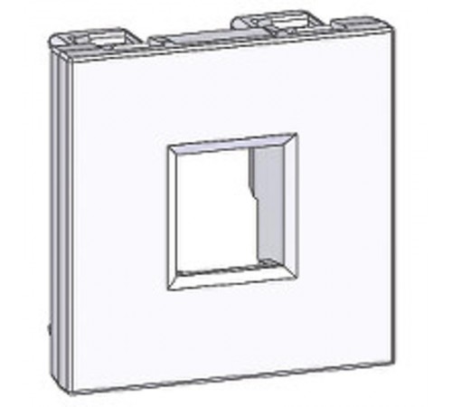 Altira Белый Плата лицевая W45 2 модуля 1xKeystone RAL9003  RIN-144-B  SE