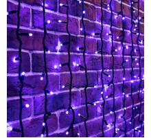 Гирлянда "Светодиодный Дождь" 2х6м, эффект водопада, черный провод, 230 В, диоды СИНИЕ, 1500 LED  235-263  NEON-NIGHT