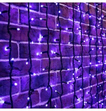 Гирлянда "Светодиодный Дождь" 2х6м, эффект водопада, черный провод, 230 В, диоды СИНИЕ, 1500 LED  235-263  NEON-NIGHT