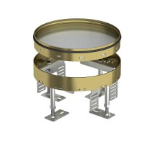 Кассетная рамка RKR2 ном.размер 4 D 215 мм (латунь) (RKR2 4M 20)  7409082  OBO Bettermann