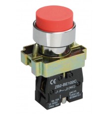 Кнопка управления LAY5-BL42 без подсветки красная 1р   BBT71-BL-K04  IEK
