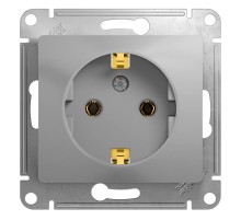 Glossa Алюминий Розетка с заземлением  GSL000343  SE