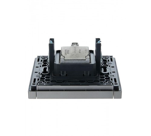 FORTE&PIANO Розетка двойная TV+SAT FP538 сталь  FP-AF20-O-K46  IEK