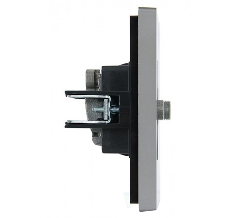 FORTE&PIANO Розетка двойная TV+SAT FP538 сталь  FP-AF20-O-K46  IEK