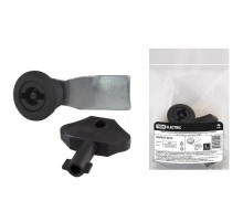 Замок-защелка для металлического бокса (цилиндр и корпус из черного пластика)  SQ0825-0019  TDM