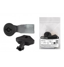 Замок-защелка для металлического бокса (цилиндр и корпус из черного пластика)  SQ0825-0019  TDM