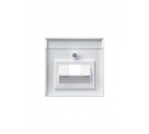 Накладкадля 1-постовой телекоммуникационной розетки 0213, 0216, с полем для надписи, серия solo/future, белый  1710-0-1550   2CKA001710A1550  ABB