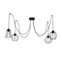 Светильник "Конти" 242 черн.муар медь НСБ 01-4х60-110 Е27  1005405028  Элетех