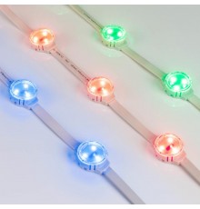 Модуль управляемый SOLEX-DMX-3535-3-12V RGB 120deg (D30x16mm, 0.75W, IP67)  028876  Arlight