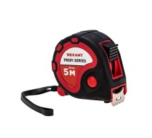 Рулетка Профи прорезиненный корпус 5 м х 25 мм  12-9006  REXANT