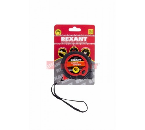 Рулетка Профи прорезиненный корпус 5 м х 25 мм  12-9006  REXANT