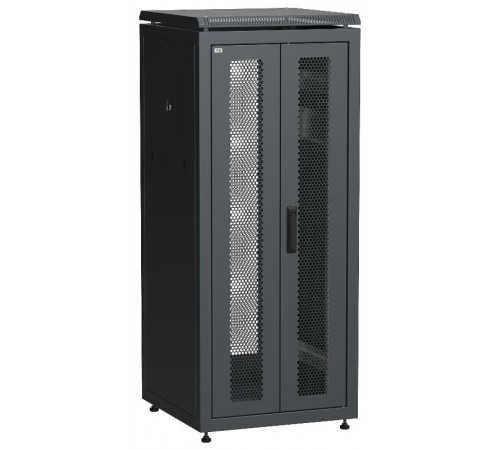 ITK LINEA N 28U 600х600мм распаш. перф. дв. задн. перф. чер.  LN05-28U66-2PP  ITK