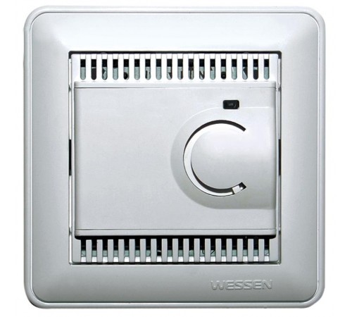 W59 Шампань Регулятор теплого пола с датчиком +5 до +50°C, 10А (в сборе)  TES-151-48  SE
