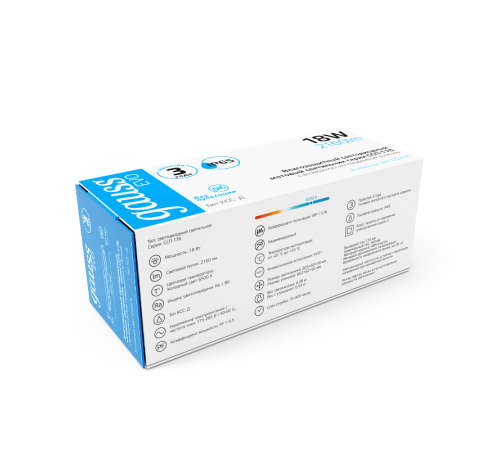 Светильник светодиодный промышленный линейный ССП-176 EVO IP65 600*76*66 18W 1980lm 6500K мат соед.в линию 1/12  864424318  Gauss