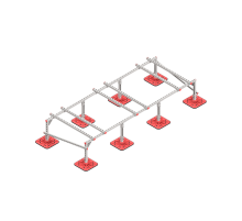 Опорная конструкция для установки оборудования TECHNORAPTOR FOOT 3000х1200 тип 1  KM-TR-F-SSEI-3000-1200-1  КМ - профиль