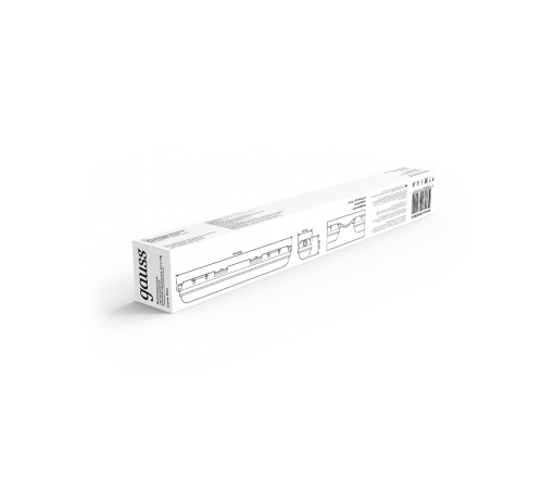 Светильник светодиодный промышленный линейный ССП-176 EVO IP65 600*76*66 18W 1980lm 6500K мат соед.в линию 1/12  864424318  Gauss