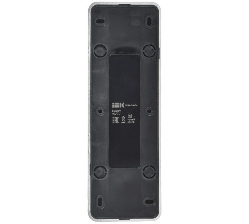 GLORY Розетка 4-местная с з/к без з/ш о/у 16А РС24-3-ХСм сталь матовый  ERH41-K46M-16  IEK