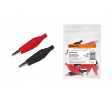 Зажим "крокодил" ЗКИ 10А 56мм в изоляции красный/черный (3шт+3шт)  SQ0541-0019  TDM