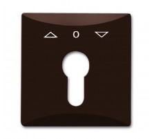 Плата центральная (накладка) с поворотной ручкой, IP44, серия Allwetter 44, цвет коричневый  1710-0-3803   2CKA001710A3803  ABB