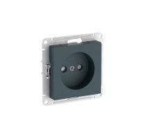 AtlasDesign Изумруд Розетка без заземления со шторками, 16А, механизм, быстрозажимные клеммы  ATN000849S  SE